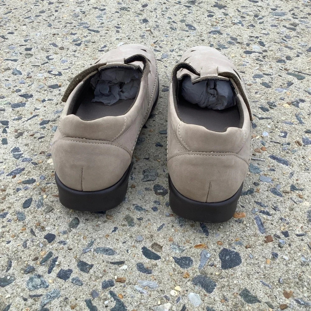 SAS Tripad Comfort Taupe Nubuck Leather Walking Sandals Womens‎ 11 W USA Made